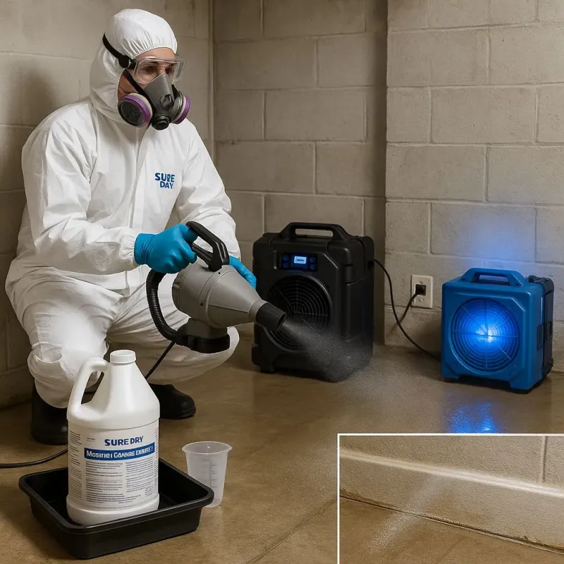 Sanitization and Odor Removal process in Amesbury, MA